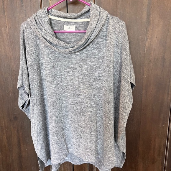 Lou & Grey Sweaters - Lou & Grey Charcoal Cowl Neck Sweater